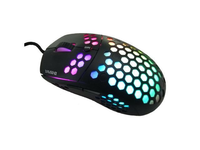 YASHI ACEY100 mouse Gaming Mano destra USB tipo A Ottico 6400 DPI [ACEY100]