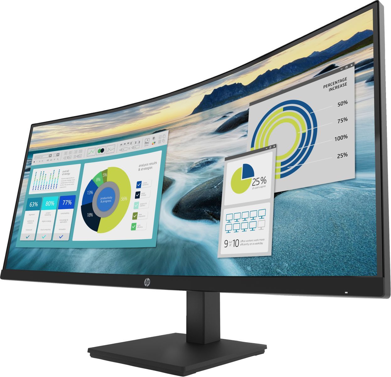 HP P34hc G4 WQHD USB-C Curved Monitor [21Y56AA#ABB]