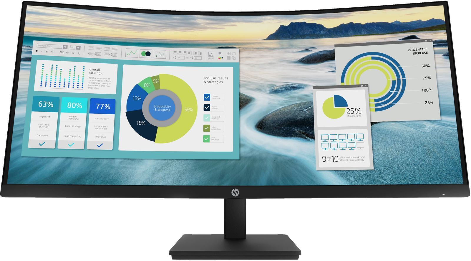 HP P34hc G4 WQHD USB-C Curved Monitor [21Y56AA#ABB]
