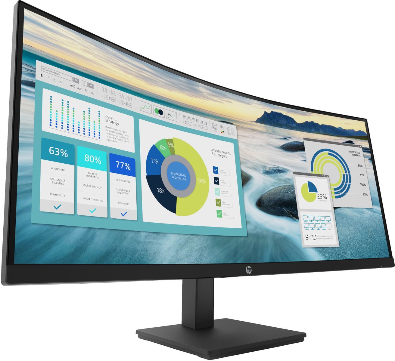 HP P34hc G4 WQHD USB-C Curved Monitor [21Y56AA#ABB]