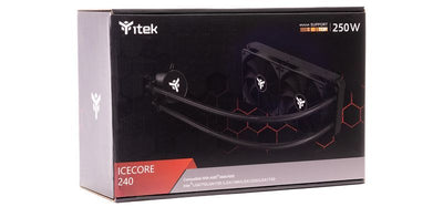 itek ICECORE 240 Processore Kit di raffreddamento a liquido 12 cm Nero 1 pz [ITLCICB240]