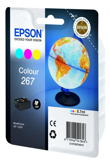 Epson Globe Singlepack Colour 267 ink cartridge [C13T26704010]