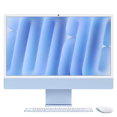 Apple iMac 24"Retina Display 4,5K, Chip M4 con CPU 10core, GPU 10core, 16GB, 512GB SSD, Blu [MWV33T/A]