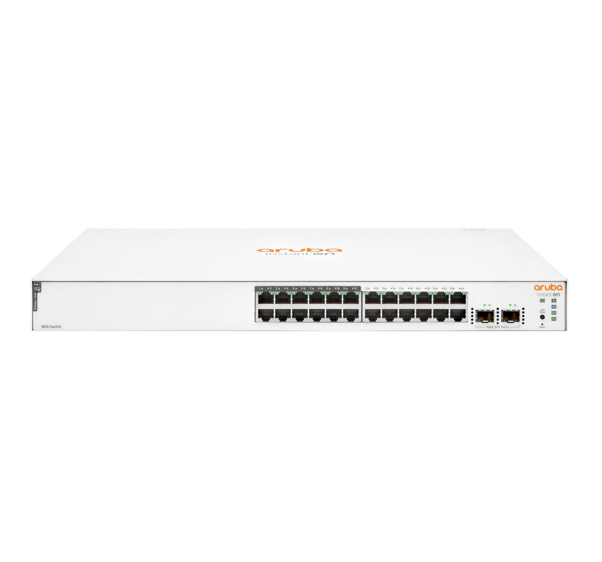 HPE Aruba Networking Networking Instant On Switch 24p Gigabit CL4 PoE 2p SFP 195W 1830 [JL813A#ABB]
