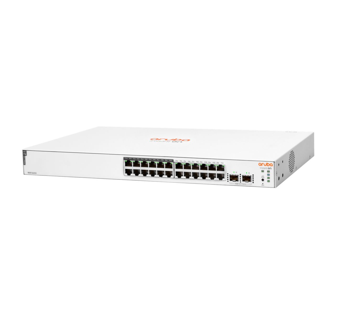 HPE Aruba Networking Aruba Instant On 1830 24G 12p Class4 PoE 2SFP 195W Gestito L2 Gigabit Ethernet (10/100/1000) Supporto Power over Ethernet (PoE) 1U [JL813A#ABB]