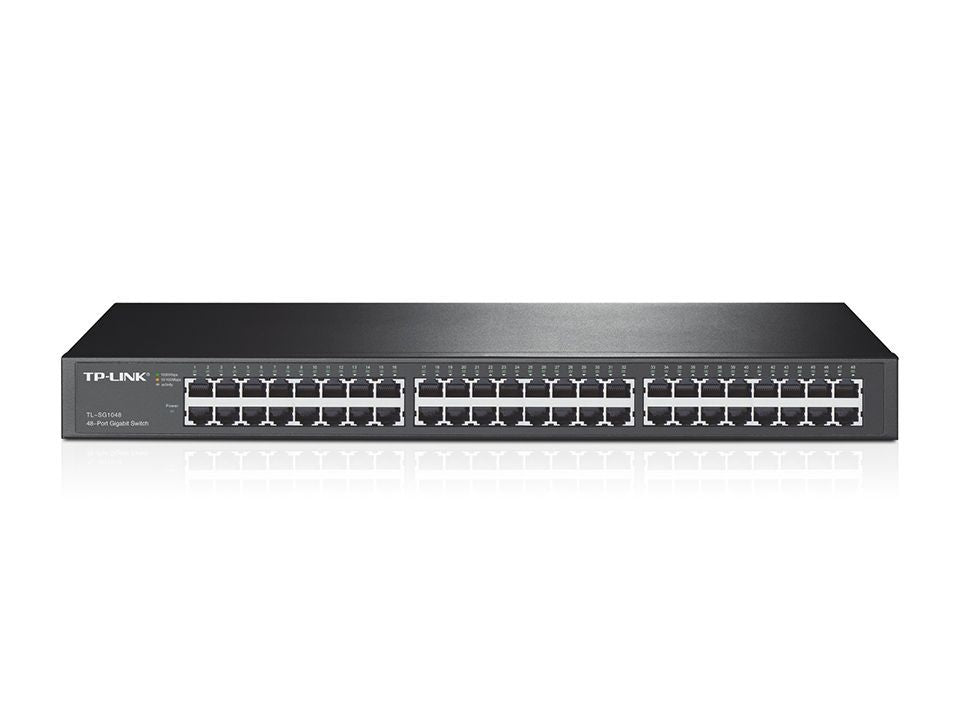TP-Link TL-SG1048 switch di rete Non gestito Gigabit Ethernet (10/100/1000) 1U Nero [TL-SG1048]