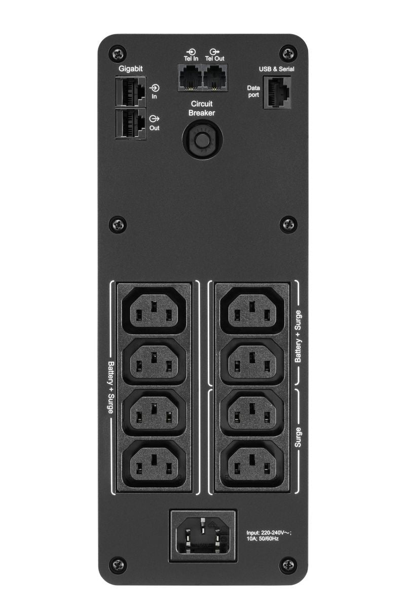 APC BR1600SI gruppo di continuità (UPS) A linea interattiva 1,6 kVA 960 W 8 presa(e) AC [BR1600SI]