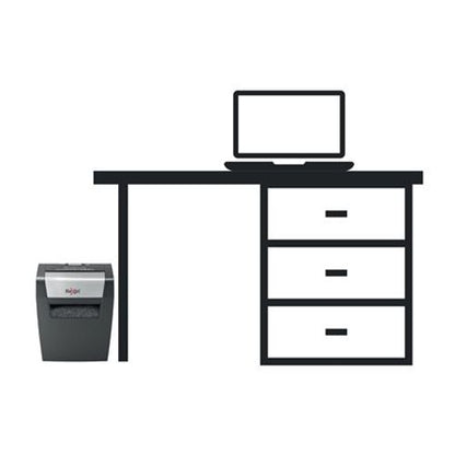 Rexel Momentum X308 distruggi documenti Taglio a particelle Nero, Grigio [2104570EU]