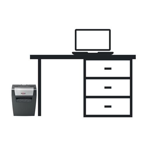 Rexel Momentum X308 distruggi documenti Taglio a particelle Nero, Grigio [2104570EU]