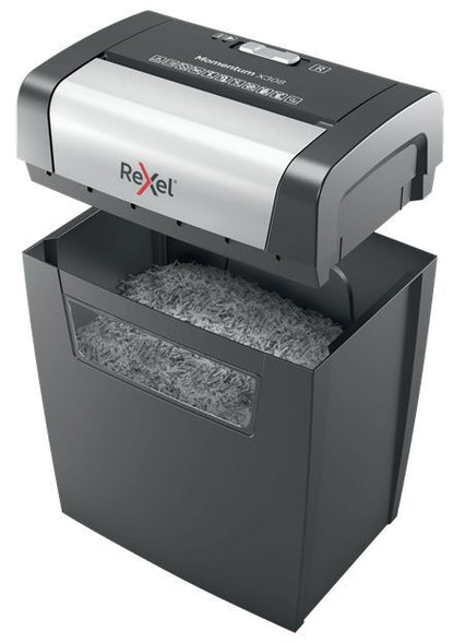 Rexel Momentum X308 distruggi documenti Taglio a particelle Nero, Grigio [2104570EU]