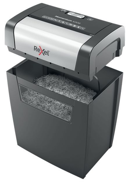 Rexel Momentum X308 distruggi documenti Taglio a particelle Nero, Grigio [2104570EU]