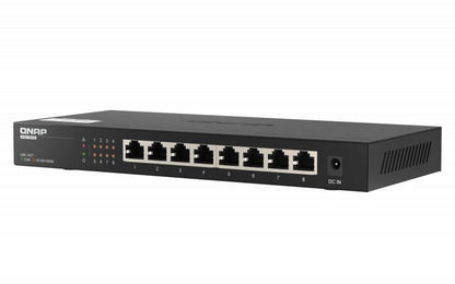 QNAP QSW-1108-8T switch di rete Non gestito 2.5G Ethernet (100/1000/2500) Nero [QSW-1108-8T]
