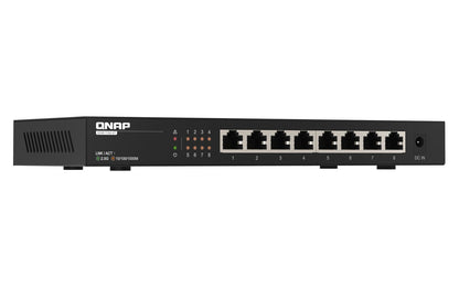 QNAP QSW-1108-8T switch di rete Non gestito 2.5G Ethernet (100/1000/2500) Nero [QSW-1108-8T]