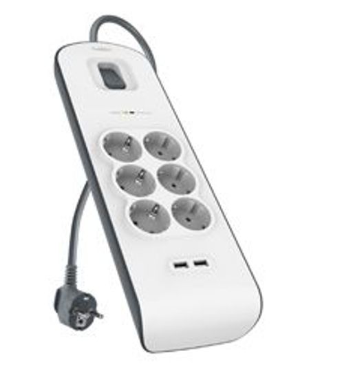 Belkin BSV604vf2M Bianco 6 presa(e) AC 2 m [BSV604VF2M]