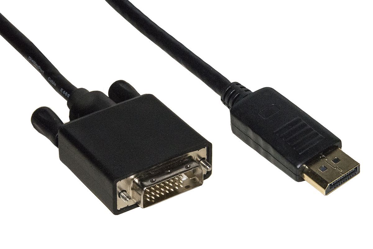 Link Accessori LKCDPDVI20 cavo e adattatore video 2 m DisplayPort DVI-D Nero [LKCDPDVI20]