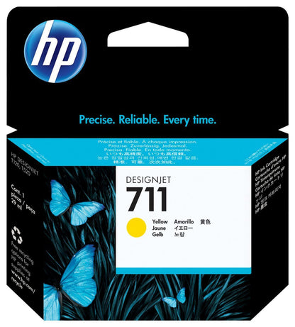 HP Cartuccia inchiostro giallo DesignJet 711, 29 ml [CZ132A]