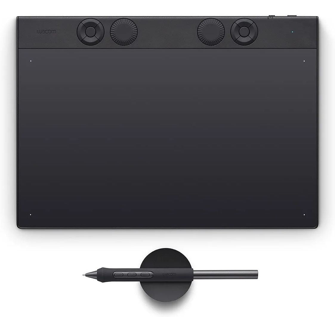 Wacom Intuos Pro Medium  2025 tavoletta grafica Nero 263 x 148 mm USB/Bluetooth [PTK670K0B]