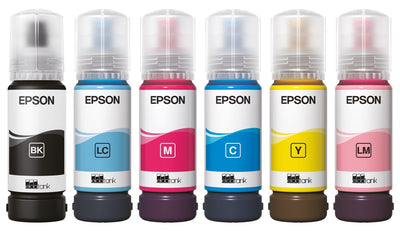 Epson Flacone di inchiostro Magenta chiaro 107 EcoTank [C13T09B640]