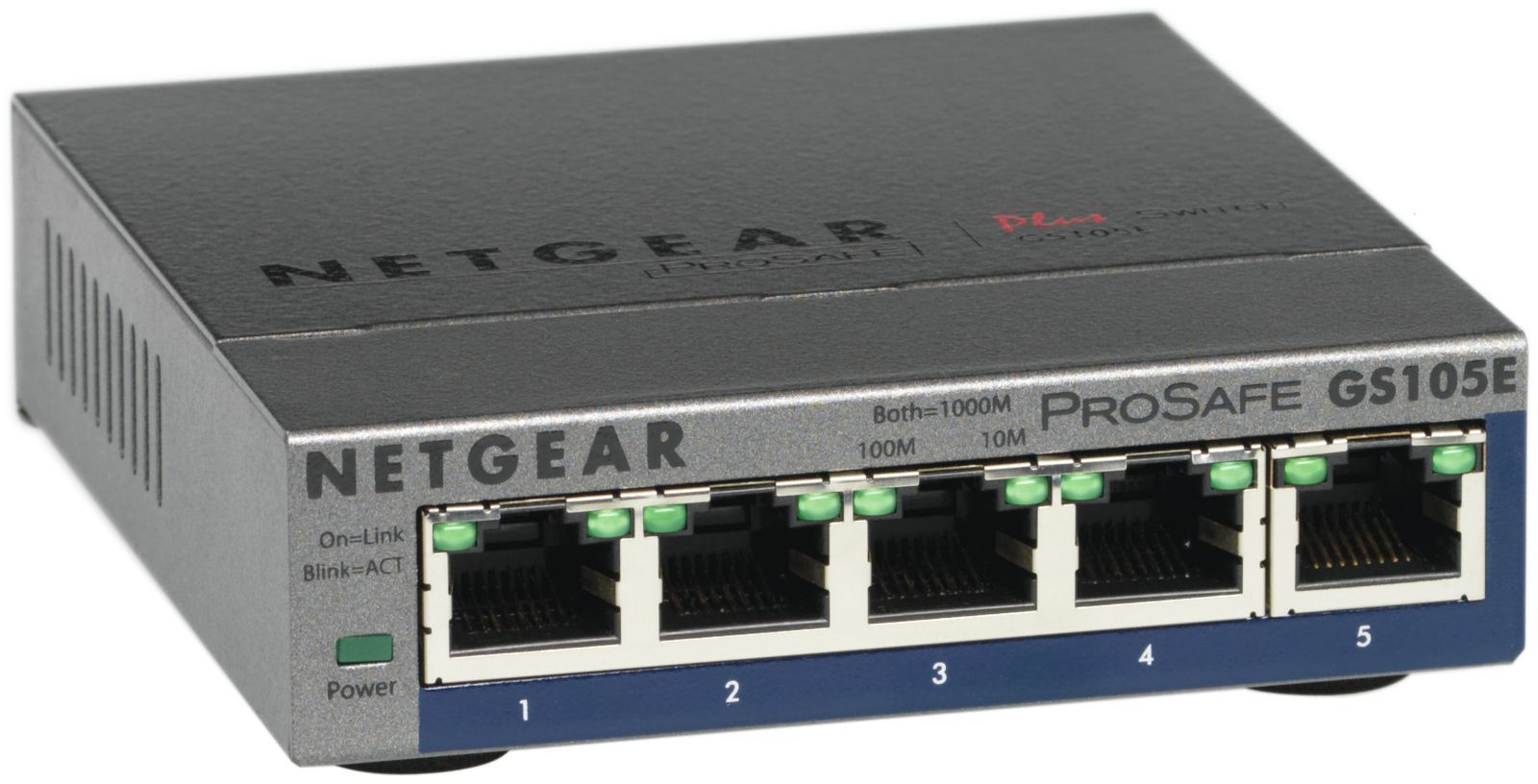 NETGEAR GS105E-200PES switch di rete Gestito L2/L3 Gigabit Ethernet (10/100/1000) Grigio [GS105E-200PES]