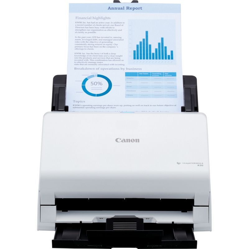 Canon imageFORMULA R30 Scanner con ADF + alimentatore di fogli 600 x 600 DPI A4 Bianco [6051C003]