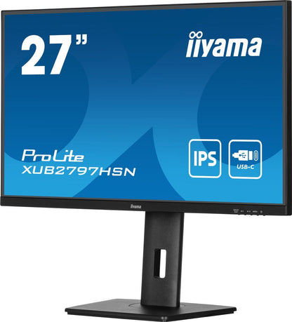 iiyama ProLite XUB2797HSN-B2 Monitor PC 68,6 cm (27") 1920 x 1080 Pixel Full HD LED Nero [XUB2797HSN-B2]