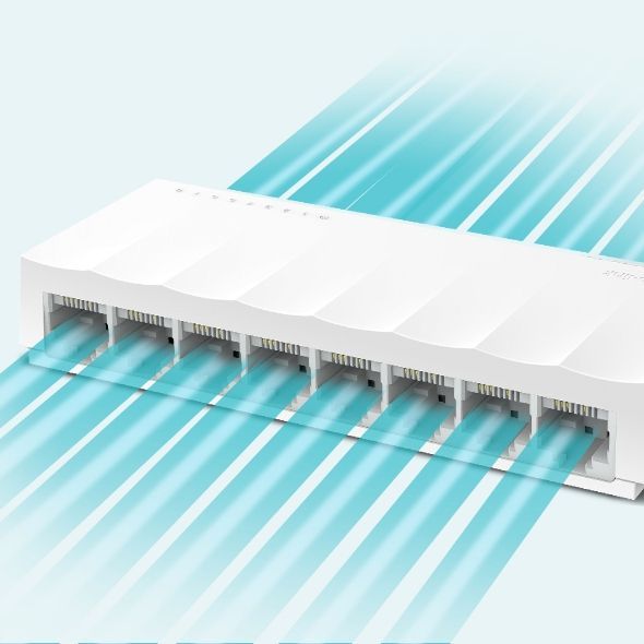 TP-Link LS1008 switch di rete Non gestito Fast Ethernet (10/100) Bianco [LS1008]