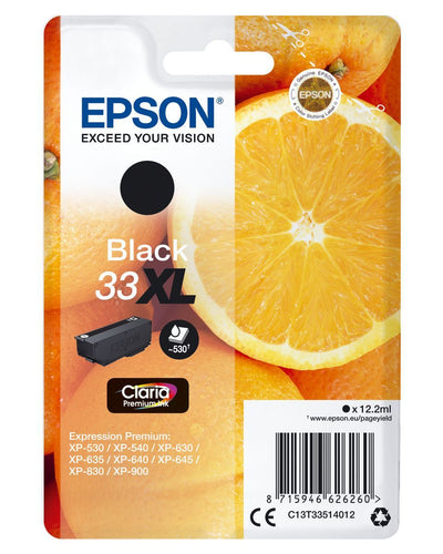 Epson Oranges Inchiostro nero singolo Claria Premium Arance 33XL [C13T33514012]