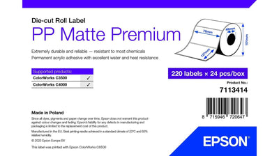 Epson 7113414 etichetta per stampante Bianco Etichetta per stampante autoadesiva [7113414]