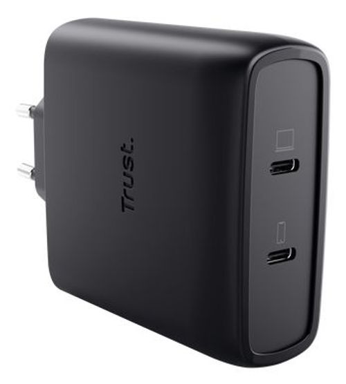 Trust Maxo Caricabatteria a 2 porte USB-C GaN da 100 W [25527]