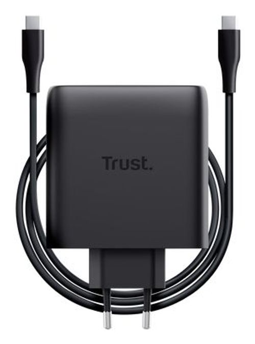 Trust Maxo Caricabatteria a 2 porte USB-C GaN da 100 W [25527]
