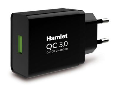 Hamlet XPWCU118QC Caricabatterie per dispositivi mobili Nero Interno [XPWCU118QC]