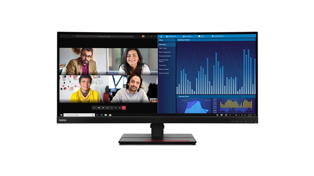 Lenovo ThinkVision P34w-20 LED display 86,7 cm (34.1") 3440 x 1440 Pixel Wide Quad HD Nero [63F2RAT3EU]