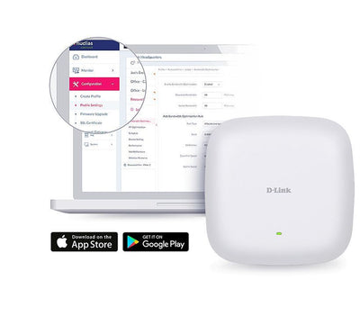 D-Link DAP-X2850 punto accesso WLAN 3600 Mbit/s Bianco Supporto Power over Ethernet (PoE) [DAP-X2850]