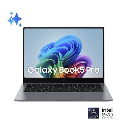 Samsung Galaxy Book5 Pro NP944XHA-KG3IT laptop Intel Core Ultra 7 256V Computer portatile 35,6 cm (14") Touch screen WQXGA+ 16 GB LPDDR5x-SDRAM 512 GB SSD Wi-Fi 7 (802.11be) Windows 11 Pro Grigio [NP944XHA-KG3IT]
