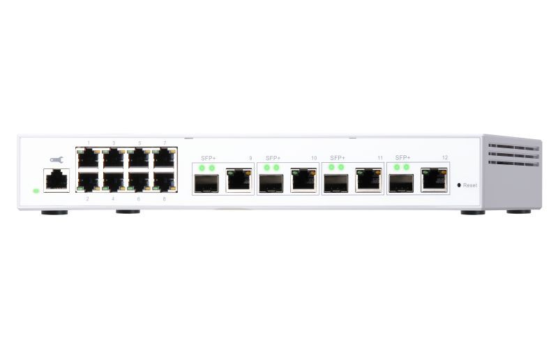 QNAP QSW-M408-4C switch di rete Gestito L2 Gigabit Ethernet (10/100/1000) Bianco [QSW-M408-4C]