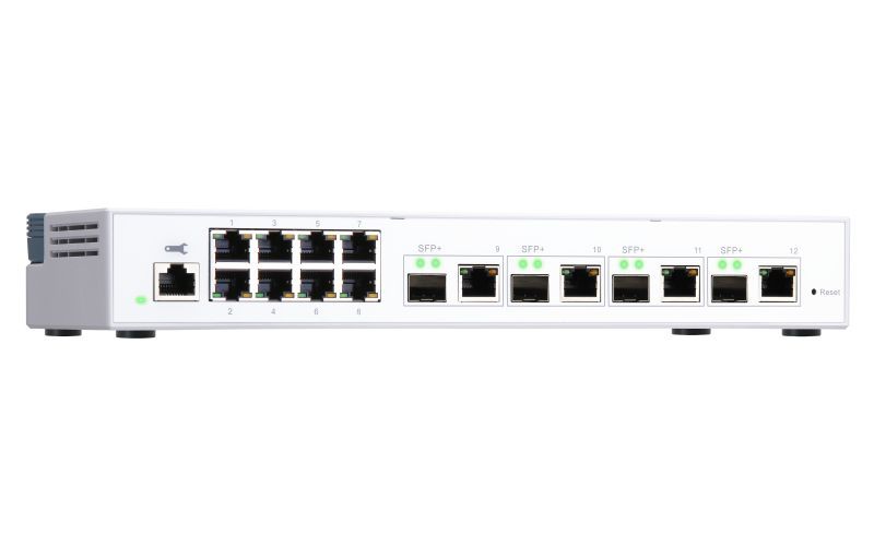 QNAP QSW-M408-4C switch di rete Gestito L2 Gigabit Ethernet (10/100/1000) Bianco [QSW-M408-4C]