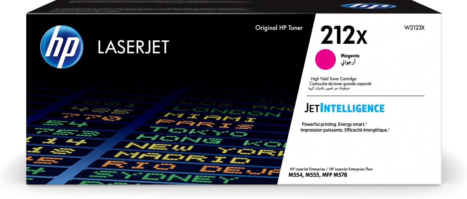 HP Cartuccia toner magenta originale LaserJet 212X ad alta capacità [W2123X]