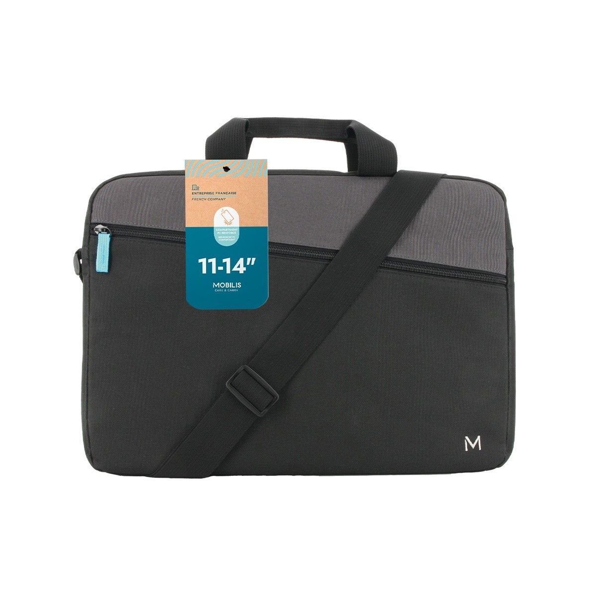 Mobilis The One Essential 35,6 cm (14") Valigetta ventiquattrore Nero, Grigio [003082]