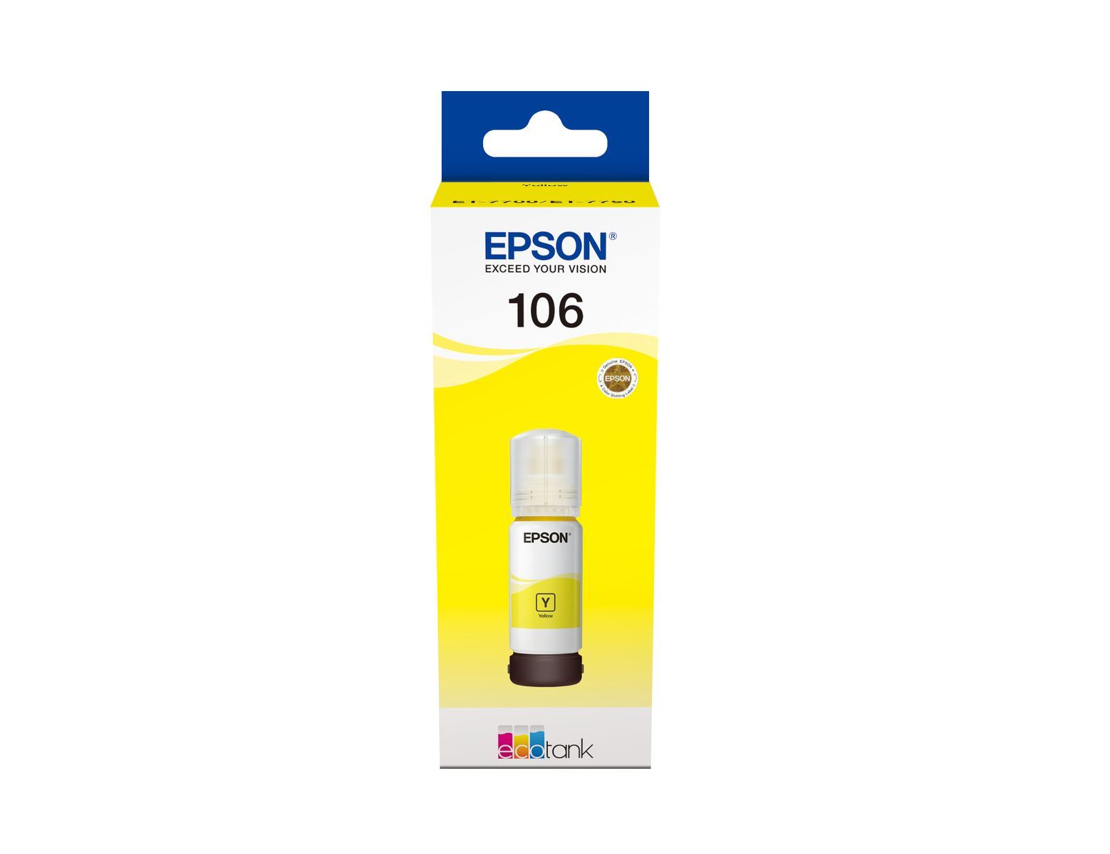 Epson Flacone di inchiostro Giallo 106 EcoTank [C13T00R440]