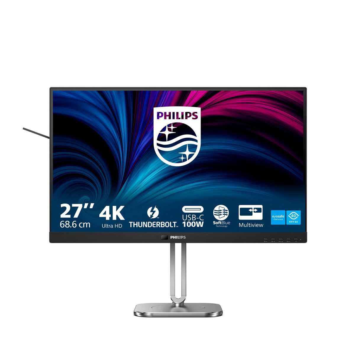 Philips Serie 6000 27B2U6903/00 Monitor PC 68,6 cm (27") 3840 x 2160 Pixel 4K Ultra HD LED Antracite [27B2U6903/00]