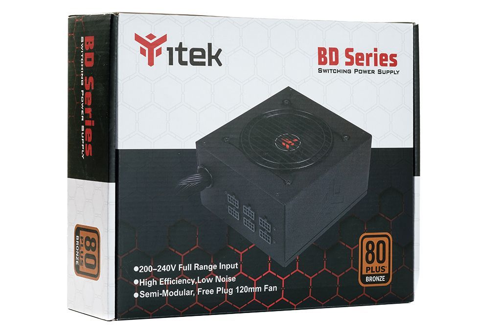 itek BD600 alimentatore per computer 600 W 24-pin ATX ATX Nero [ITPSEBD600]