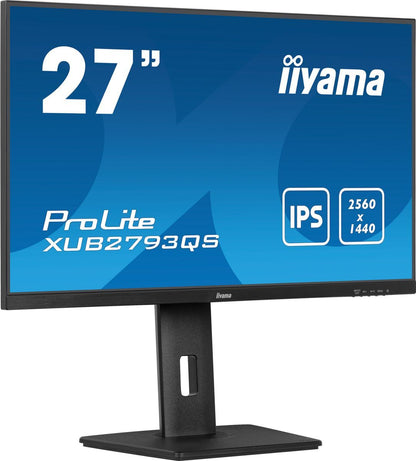 iiyama ProLite XUB2793QS-B7 Monitor PC 68,6 cm (27") 2560 x 1440 Pixel Quad HD LED Nero [XUB2793QS-B7]