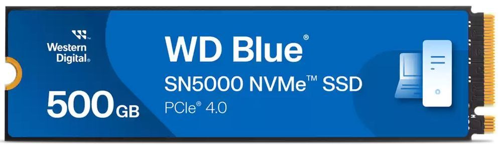 Western Digital Blue SN5000 500 GB M.2 PCI Express 4.0 NVMe 3D TLC NAND [WDS500G4B0E-00CNZ0]
