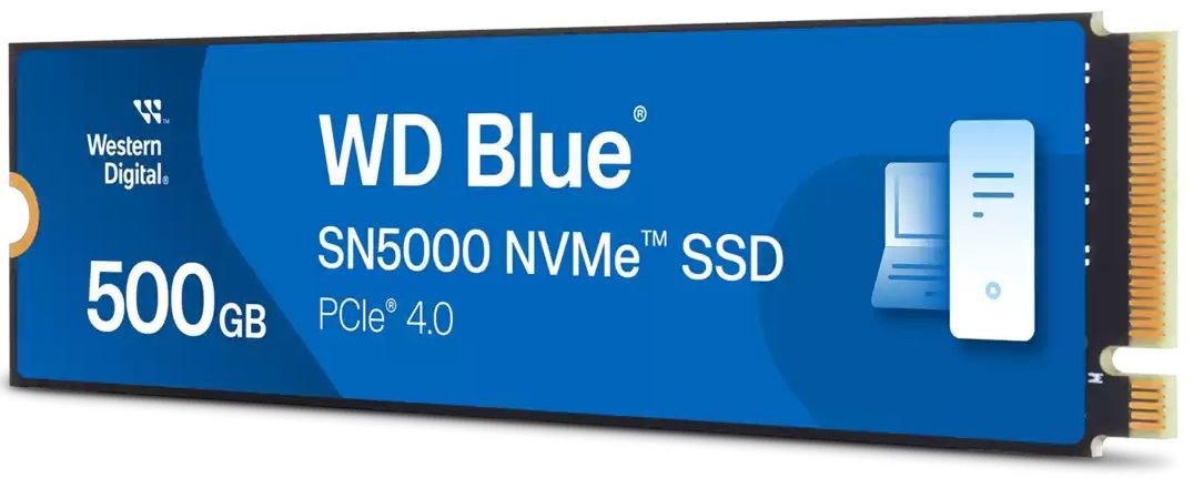 Western Digital Blue SN5000 500 GB M.2 PCI Express 4.0 NVMe 3D TLC NAND [WDS500G4B0E-00CNZ0]