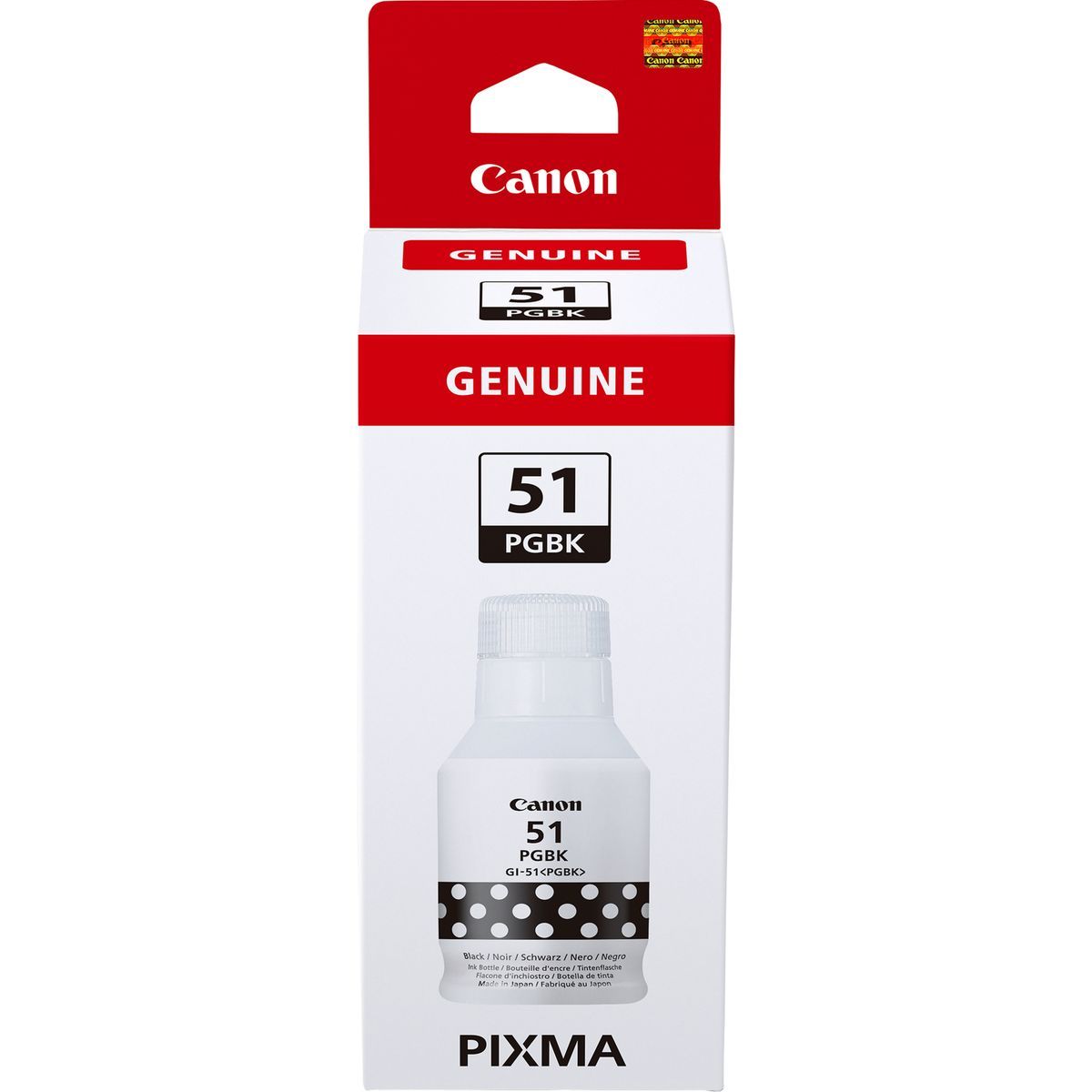 Canon GI-51PGBK, Resa elevata, Flacone d'inchiostro, Nero [4529C001]