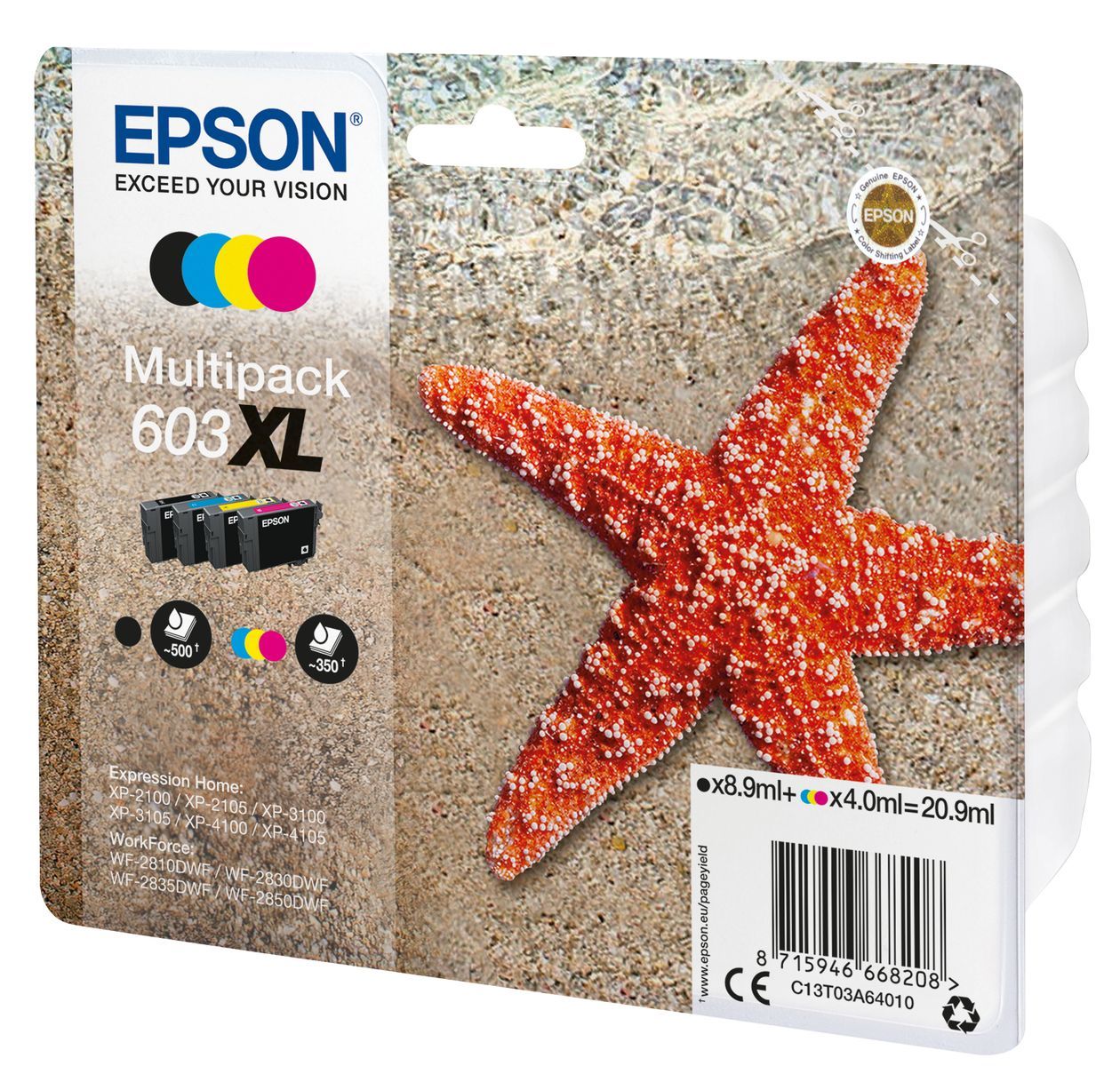 Epson Multipack 4-colours 603XL Ink [C13T03A64010]