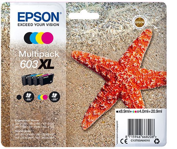 Epson Multipack 4-colours 603XL Ink [C13T03A64010]