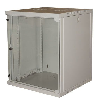 LINK Armadio Rack 19" 12 Unita' Da Muro Per Reti (A)620 X (L)540 X (P) 450 Mm Colore Grigio Porta Vetro [LK1912UG]