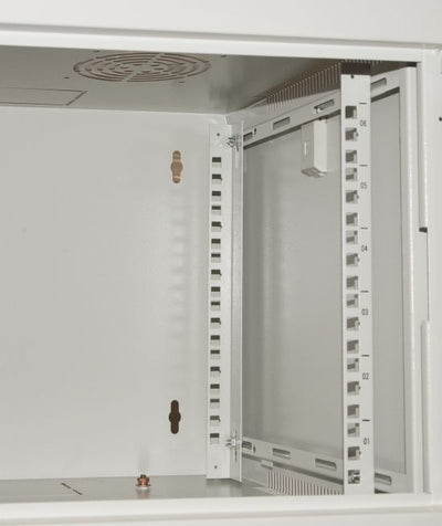 LINK Armadio Rack 19" 12 Unita' Da Muro Per Reti (A)620 X (L)540 X (P) 450 Mm Colore Grigio Porta Vetro [LK1912UG]
