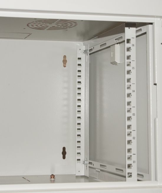 LINK Armadio Rack 19" 12 Unita' Da Muro Per Reti (A)620 X (L)540 X (P) 450 Mm Colore Grigio Porta Vetro [LK1912UG]